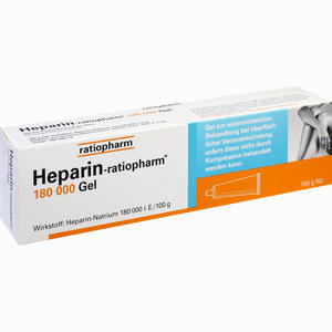 Heparin-ratiopharm 180.000 Gel 150 g - ab 46,97 €