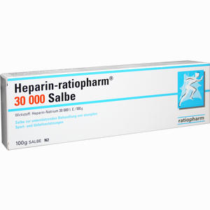 Heparin- Ratiopharm 30.000 Salbe  100 g - ab 0,00 €