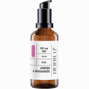 Herbliz Cbd Massageöl Rose - 100ml Öl 100 ml - ab 0,00 €