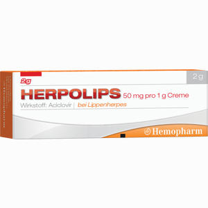 Herpolips 50mg Pro 1g Creme  2 g - ab 0,00 &euro;