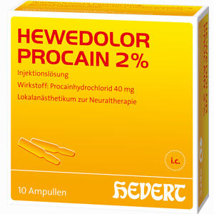 Hewedolor Procain 2% Ampullen 10 Stück - ab 7,32 €