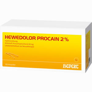 Hewedolor Procain 2% Ampullen 100 Stück - ab 60,39 €
