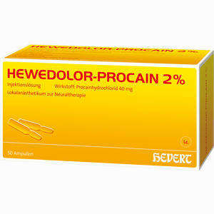 Hewedolor Procain 2% Ampullen 50 Stück - ab 0,00 &euro;