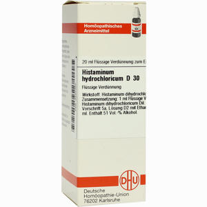 Histaminum Hydrochlor D30 Dilution 20 ml - ab 11,00 €