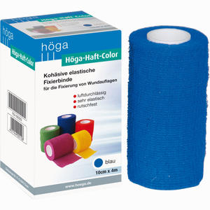Höga- Haft Color 10cmx4m Blau Binde 1 Stück - ab 5,38 €