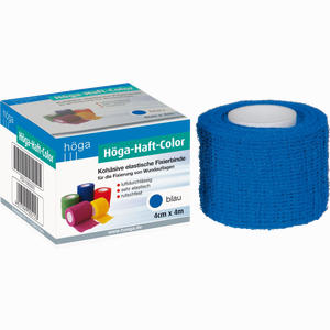 Höga- Haft Color 4cmx4m Blau Binde 1 Stück - ab 3,75 €