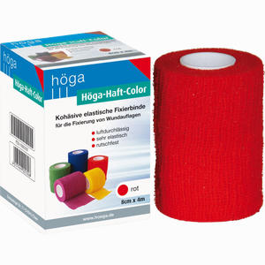Höga- Haft Color 8cmx4m Rot Binde 1 Stück - ab 4,75 €
