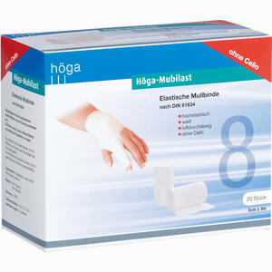 Höga Mubilast Elastische Fixierbinde 8cm X 4m  20 Stück - ab 10,65 €