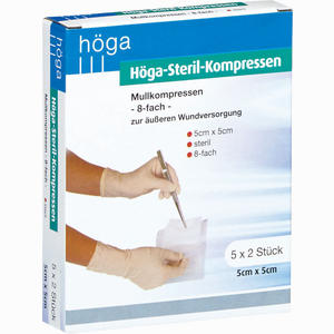 Höga- Steril- Kompressen 8- Fach 5cm X 5cm  5 Stück - ab 2,65 €