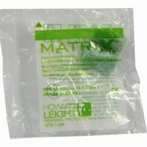 Howard Leight Matrix Grün Gehörschutzstöpsel 2 Stück - ab 0,30 €