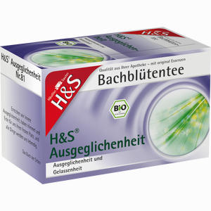 H&s Bachblüten Ausgeglichenheits- Tee Filterbeutel 20 Stück - ab 0,00 &euro;