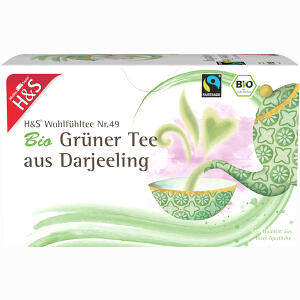 H&s Bio Grüner Tee Aus Darjeeling 20 x 2 g - ab 2,46 &euro;