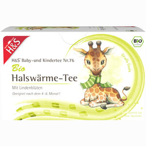 H&s Bio Halswärme- Tee Baby- und Kindertee 20 x 1.5 g - ab 3,24 &euro;