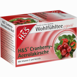 H&s Cranberry- Acerolakirsche Filterbeutel 20 Stück - ab 2,92 €