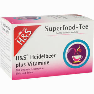 H&s Heidelbeer Plus Vitamine Filterbeutel 20 Stück - ab 0,00 &euro;
