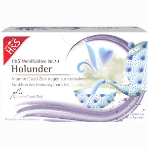 H&s Holunder mit Vitamin C und Zink 20 x 2.5 g - ab 2,55 &euro;