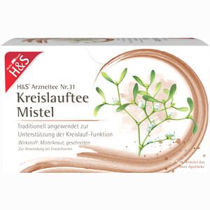 H&s Kreislauftee Mistel Filterbeutel 20 Stück - ab 2,64 €