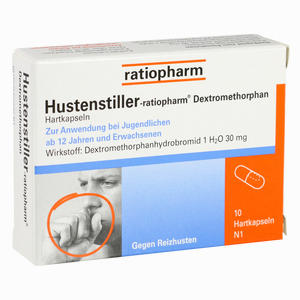 Hustenstiller- Ratiopharm Dextromethorphan Kapseln 10 Stück - ab 2,71 €