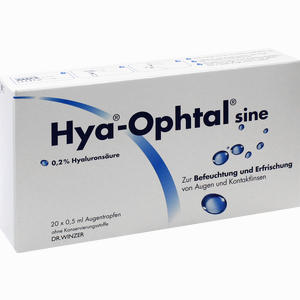 Abbildung von Hya- Ophtal Sine Augentropfen 20 x 0.5 ml Abbildung von Hya- Ophtal Sine Augentropfen 20 x 0.5 ml