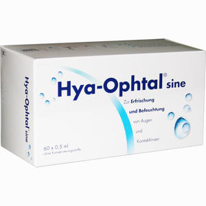 Abbildung von Hya- Ophtal Sine Augentropfen 60 x 0.5 ml Abbildung von Hya- Ophtal Sine Augentropfen 60 x 0.5 ml