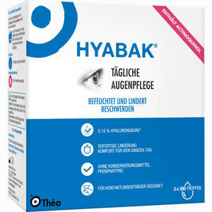 Hyabak Augentropfen 3 x 10 ml - ab 0,00 €