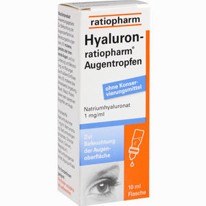 Hyaluron- Ratiopharm Augentropfen  10 ml Hyaluron- Ratiopharm Augentropfen  10 ml