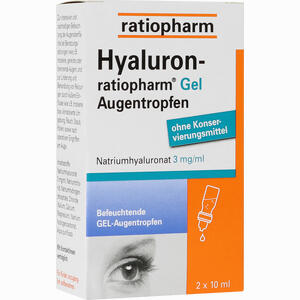 Hyaluron- Ratiopharm Gel Augentropfen  2 x 10 ml - ab 10,79 €