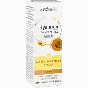 Hyaluron Sonnenpflege Gesicht Getönt Lsf 50+ Cre 50 ml Hyaluron Sonnenpflege Gesicht Getönt Lsf 50+ Cre 50 ml