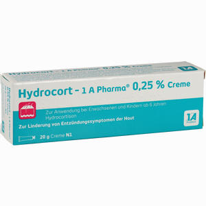 Hydrocort - 1 A Pharma 0. 25 % Creme 20 g Hydrocort - 1 A Pharma 0. 25 % Creme 20 g
