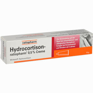 Hydrocortison- Ratiopharm 0.5% Creme  15 g - ab 2,10 €