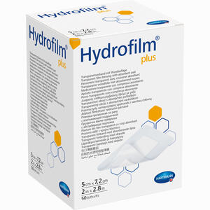 Hydrofilm Plus Transparentverband 5x7.2cm  50 Stück - ab 0,00 &euro;