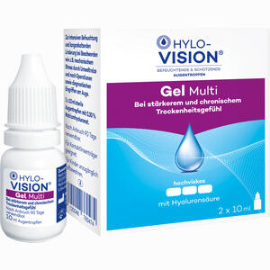 Hylo- Vision Gel Multi Augentropfen 2 x 10 ml - ab 11,80 €
