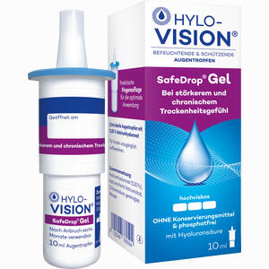 Hylo- Vision Safedrop Gel Augentropfen 10 ml