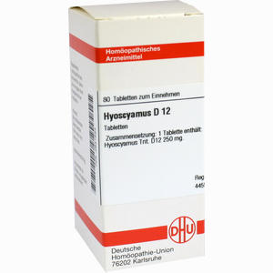 Hyoscyamus D12 Tabletten 80 Stück - ab 8,56 €