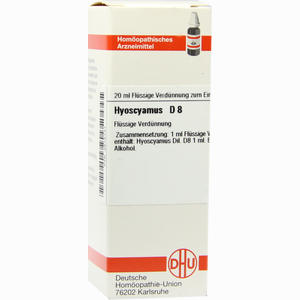 Hyoscyamus D8 Dilution 20 ml - ab 0,00 &euro;