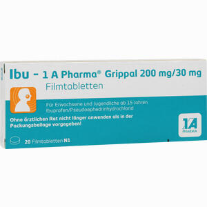 Ibu - 1 A Pharma Grippal 200 Mg/30 Mg Filmtabletten  20 Stück