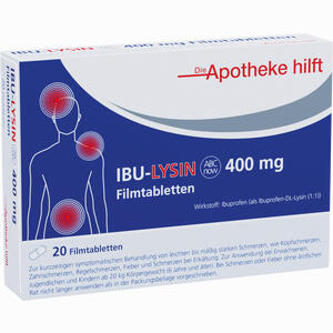 Ibu- Lysin Abcnow 400 Mg Filmtabletten /Noweda Dah 20 Stück - ab 3,98 €