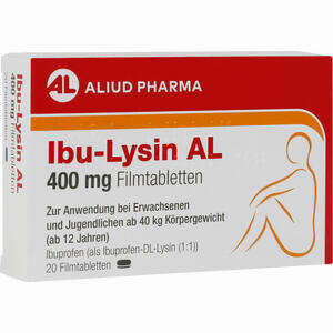 Ibu- Lysin Al 400 Mg Filmtabletten 20 Stück - ab 2,43 €