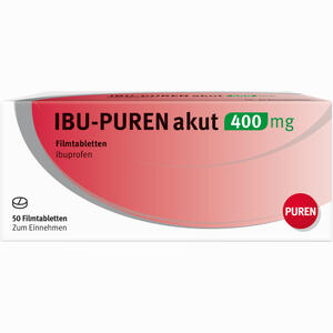 Ibu- Puren Akut 400 Mg Filmtabletten 50 Stück - ab 2,75 €