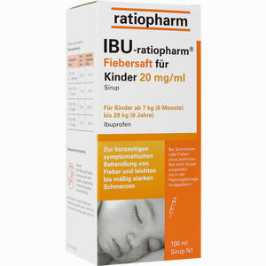 Ibu- Ratiopharm Saft 2% Fiebersaft für Kinder  100 ml Ibu- Ratiopharm Saft 2% Fiebersaft für Kinder  100 ml