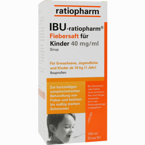 Ibu- Ratiopharm Saft 4% Fiebersaft für Kinder  100 ml - ab 3,12 €