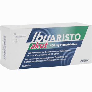 Ibuaristo Akut 400 Mg Filmtabletten  20 Stück - ab 1,03 €