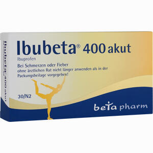 Ibubeta 400 Akut Filmtabletten 30 Stück - ab 2,07 €