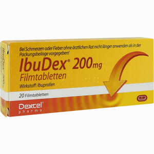 Abbildung von Ibudex 200mg Filmtabletten 20 Stück Abbildung von Ibudex 200mg Filmtabletten 20 Stück