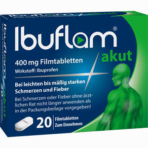 Abbildung von Ibuflam Akut 400 Mg Filmtabletten  20 Stück