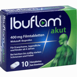 Ibuflam Akut 400 Mg Filmtabletten  10 Stück - ab 0,00 &euro;