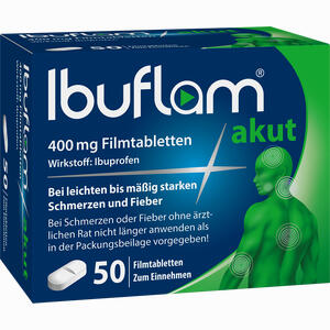 Ibuflam Akut 400mg Filmtabletten  50 Stück - ab 5,40 €