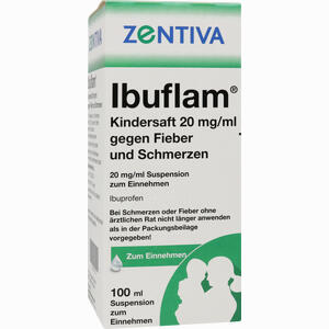 Ibuflam Kindersaft 2% gegen Fieber und Schmerzen Suspension 100 ml - ab 2,95 €