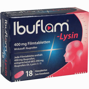 Ibuflam Lysin 400mg Filmtabletten  18 Stück - ab 0,00 &euro;