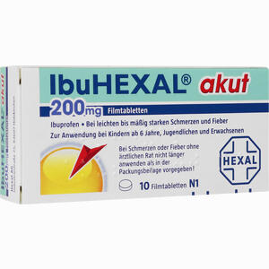 Ibuhexal Akut 200 Filmtabletten 10 Stück - ab 0,75 €